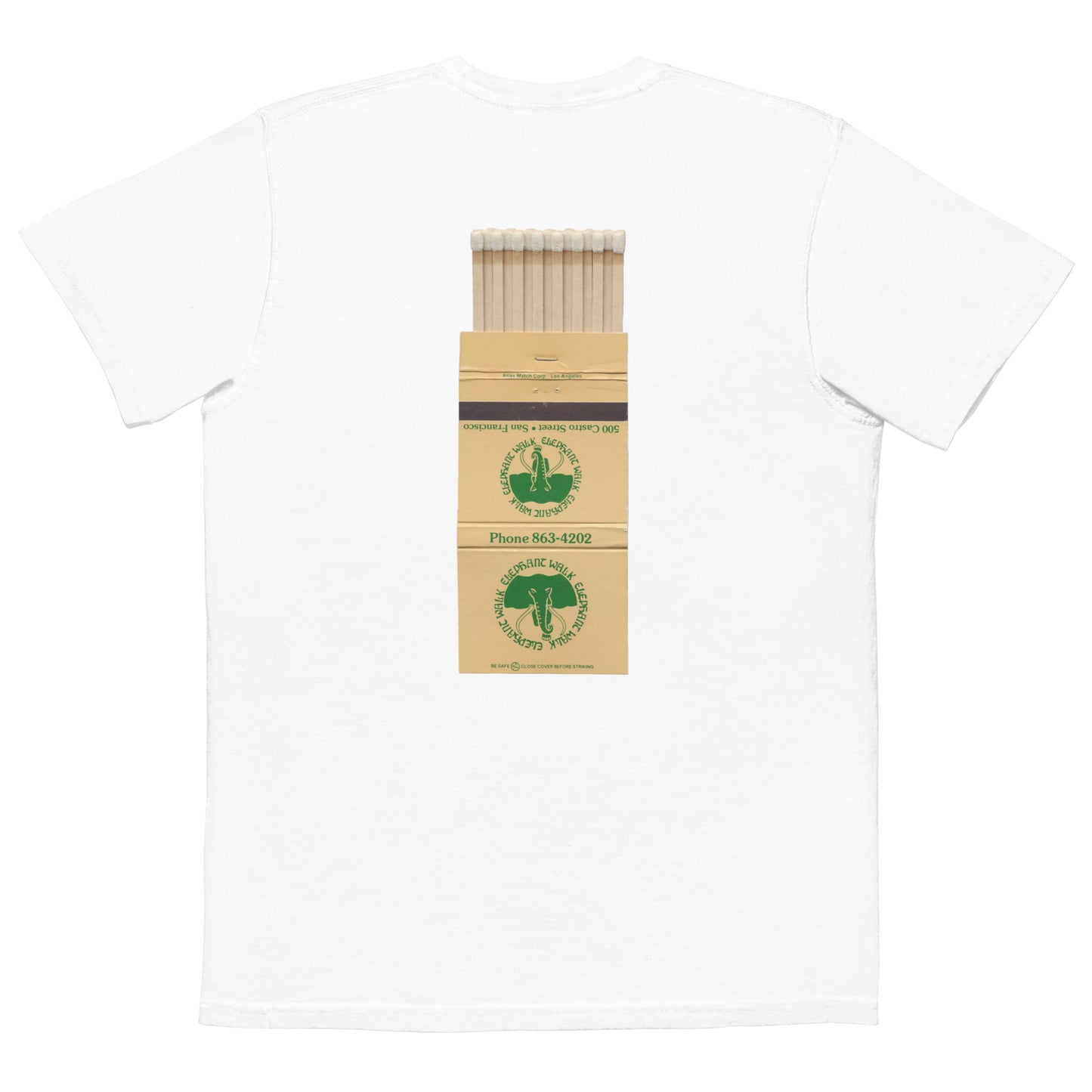 The Elephant Walk Unisex garment-dyed pocket t-shirt