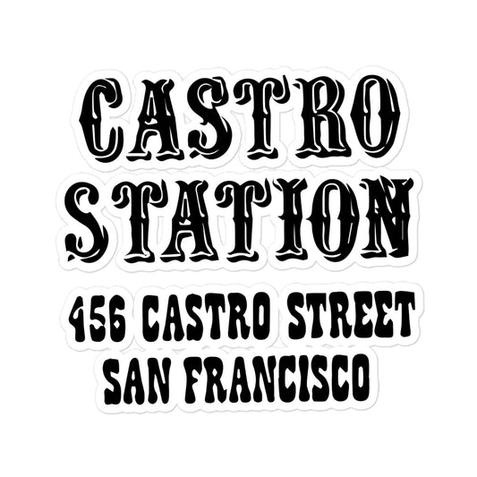 Castro Station Bubble-free stickers