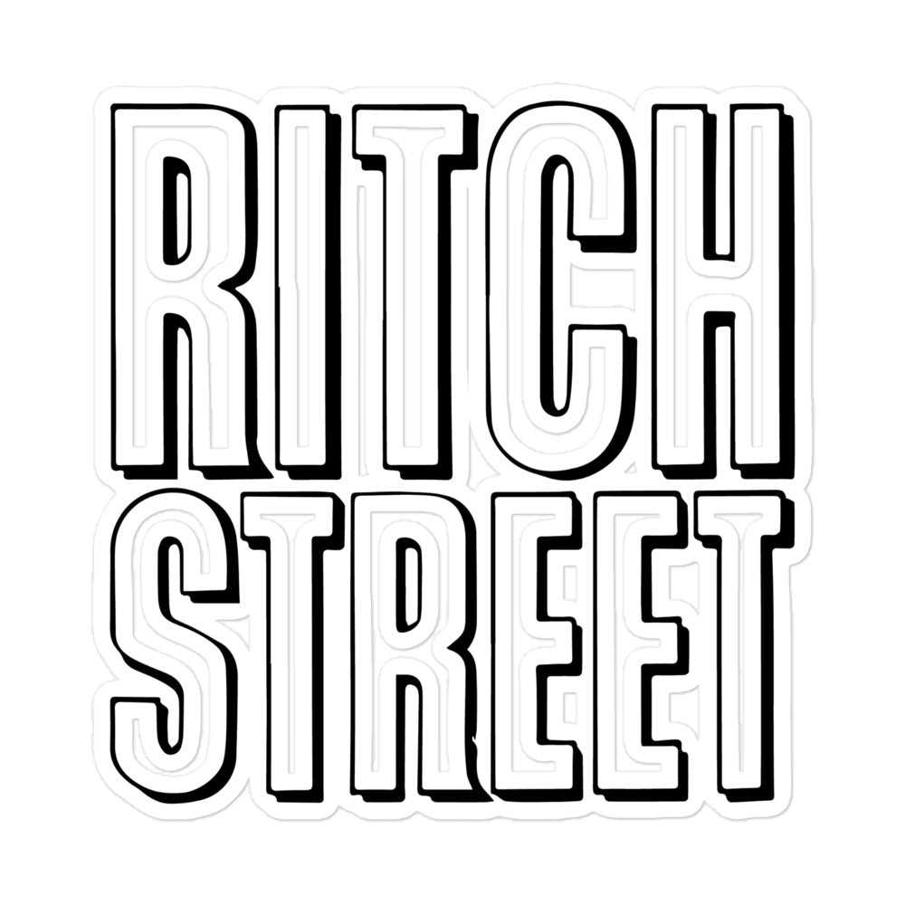 Ritch Street Bubble-free stickers