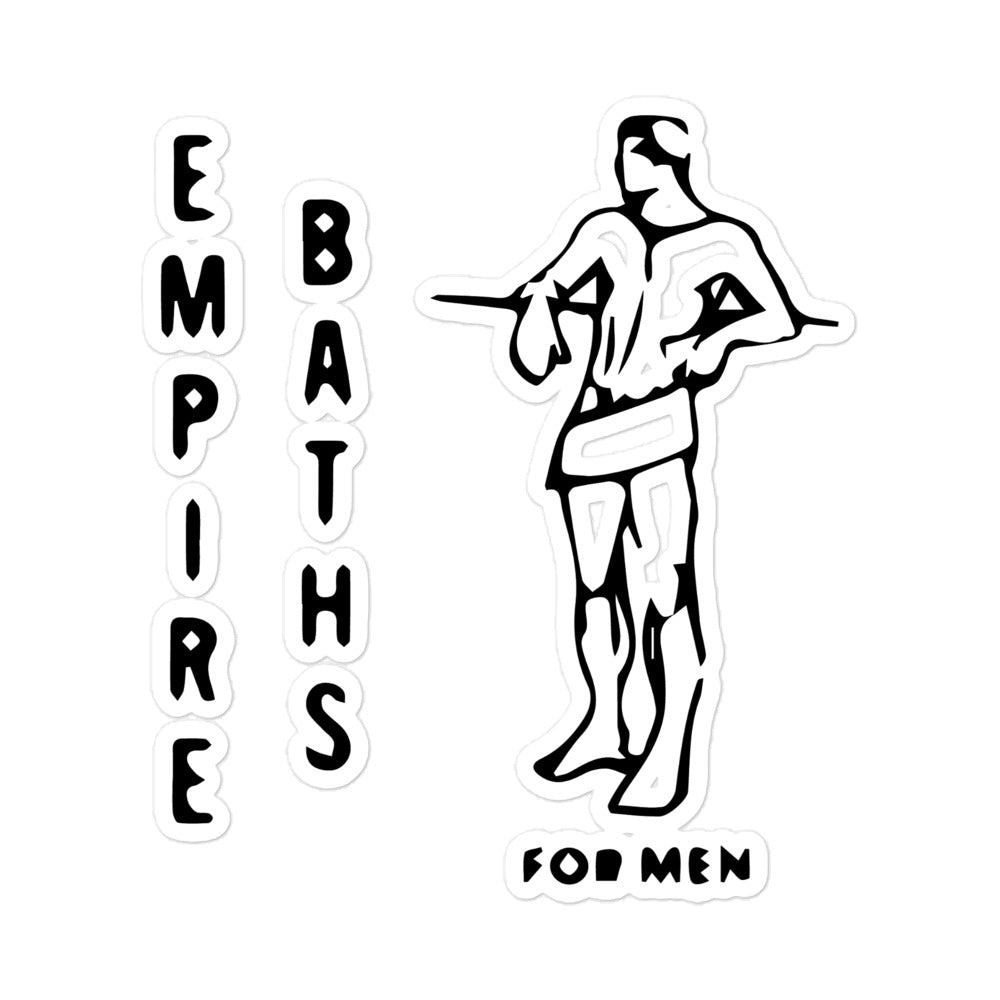 Empire Baths Bubble-free stickers