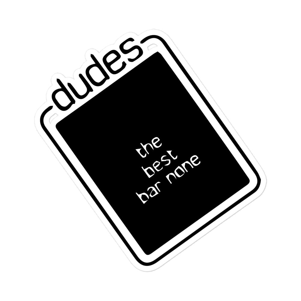 Dudes Bubble-free stickers