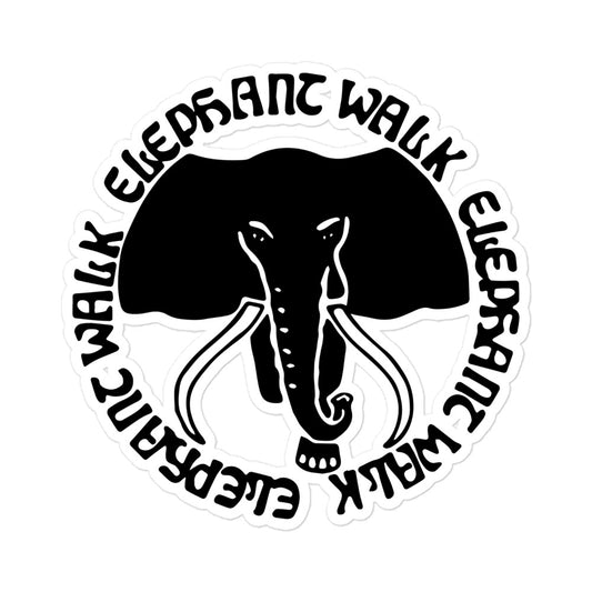 The Elephant Walk Bubble-free stickers