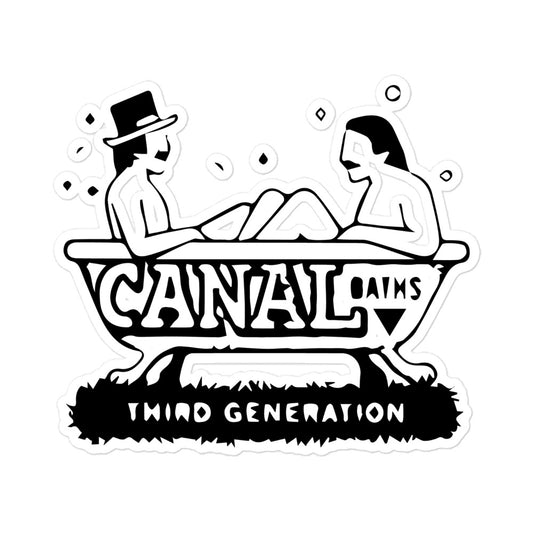 Canal Baths Bubble-free stickers