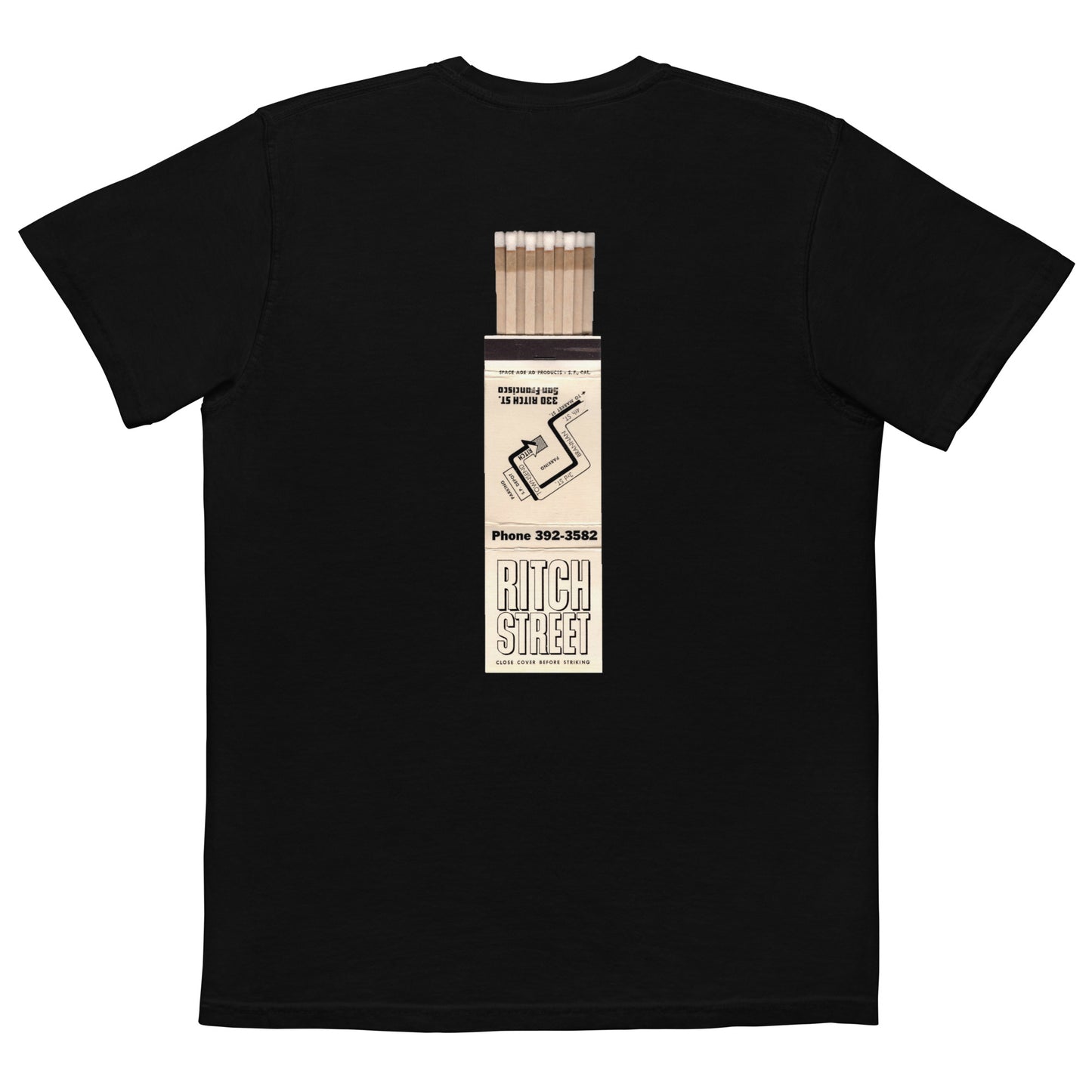 Ritch Street Unisex garment-dyed pocket t-shirt