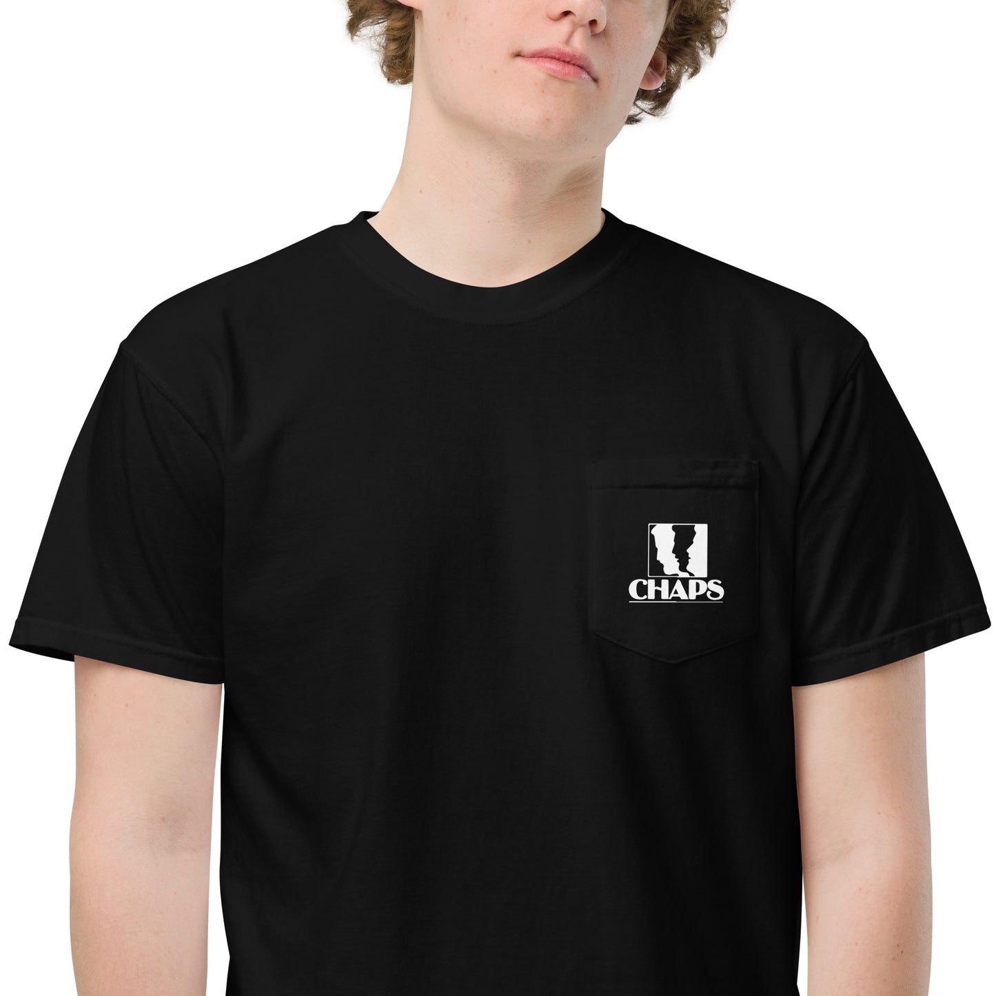 Chaps Unisex garment-dyed pocket t-shirt