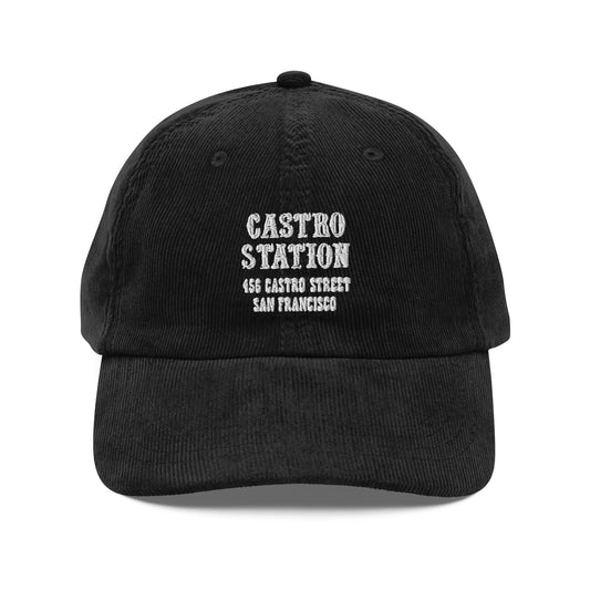 Castro Station Vintage corduroy cap