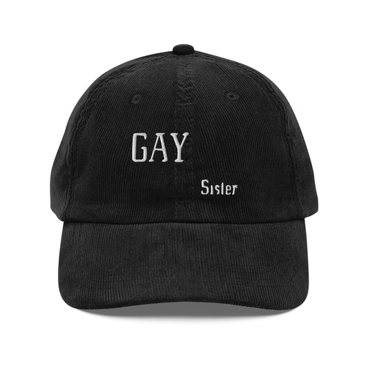 Gay Sister Vintage corduroy cap